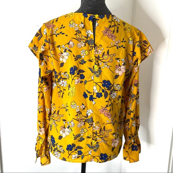 MELLODAY Pleated Bell Sleeve Blouse - Picture 9 of 12